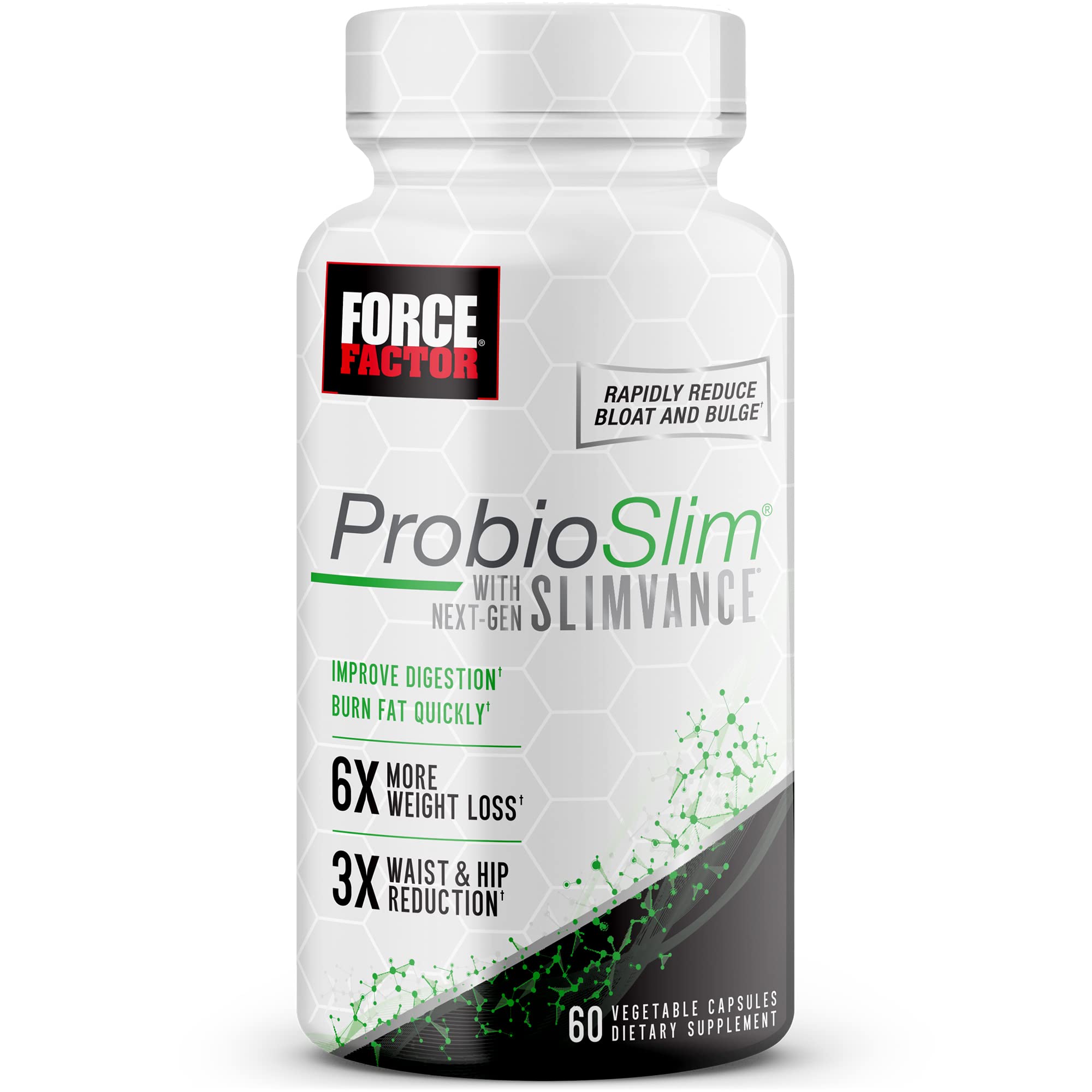 FORCE FACTOR ProbioSlim with Next-Gen SLIMVANCE Thermogenic + Probiotic Fat Burner
