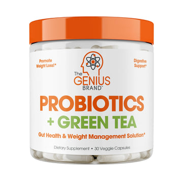 Genius Probiotics for Weight Loss with Green Tea Extract - Fat Burner Supplement & Digestive