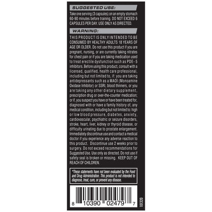 Cellucor NO3 Chrome Nitric Oxide Supplements with Arginine Nitrate for Muscle Pump