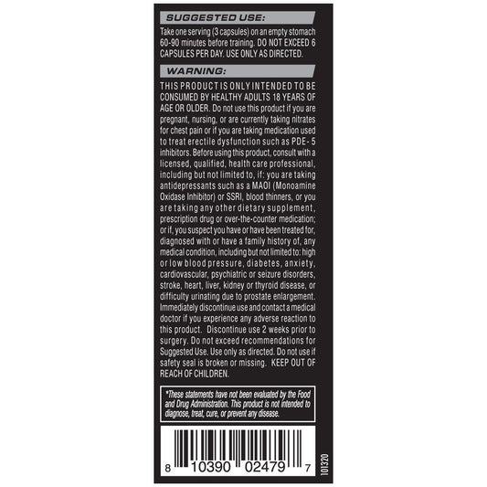 Cellucor NO3 Chrome Nitric Oxide Supplements with Arginine Nitrate for Muscle Pump