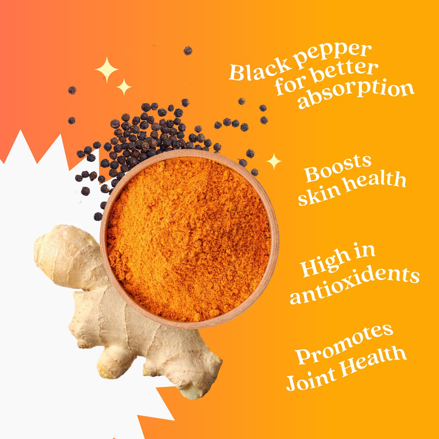 BeLive Turmeric Curcumin with Black Pepper & Ginger - Turmeric and Ginger Supplement BeLive