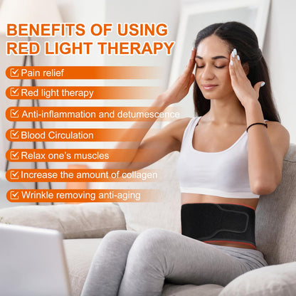 EquiZen Red Light Therapy Belt - Red Light Therapy for Body, Infrared Light Therapy Device