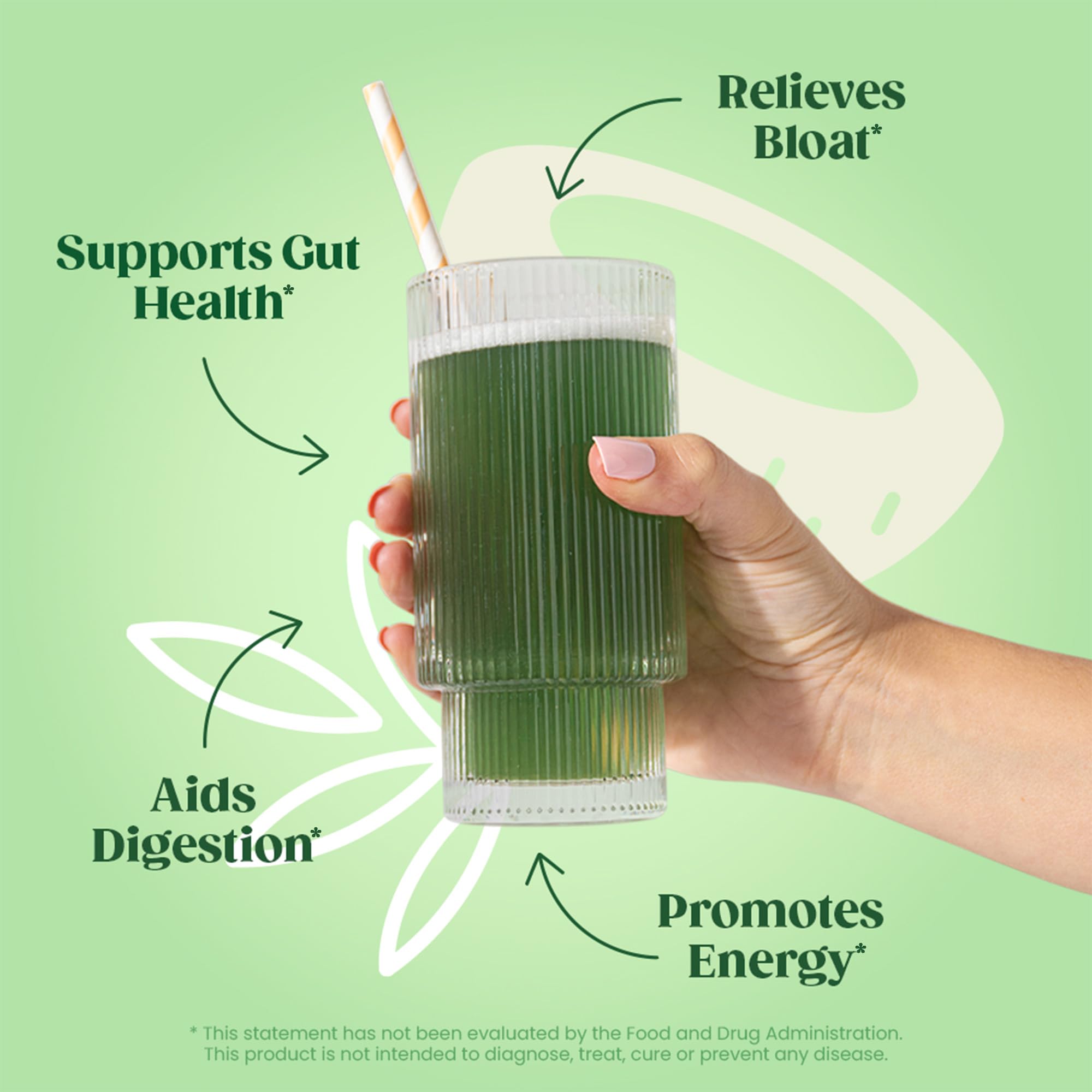 Bloom Nutrition Super Greens Powder Smoothie Mix, 15 Stick Packs - Probiotics Bloom Nutrition