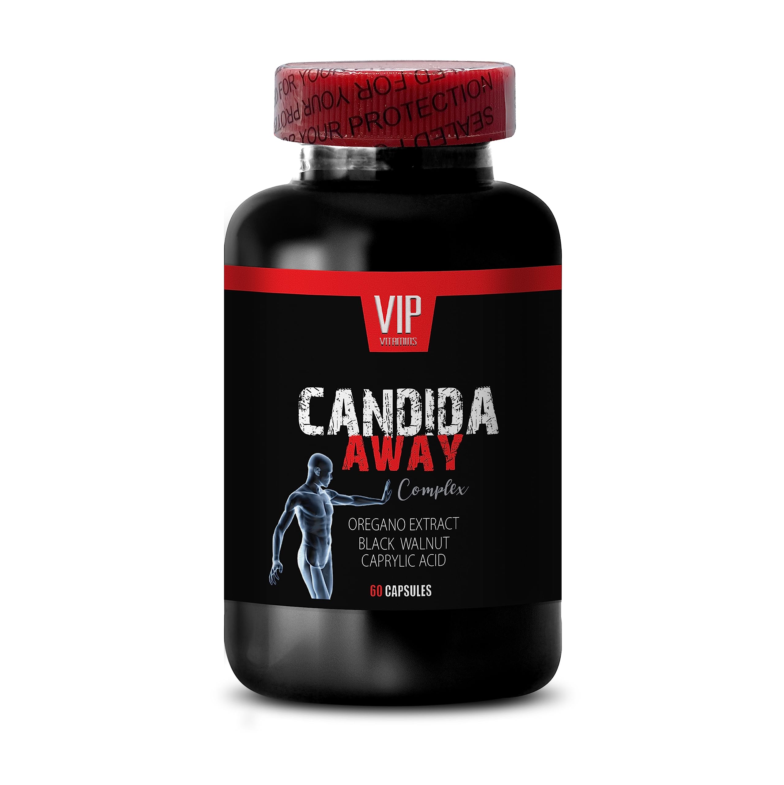Natural detoxification Supplement - Candida Away Extra Strength Formula - Candida Support - Digestive AID VIP VITAMINS