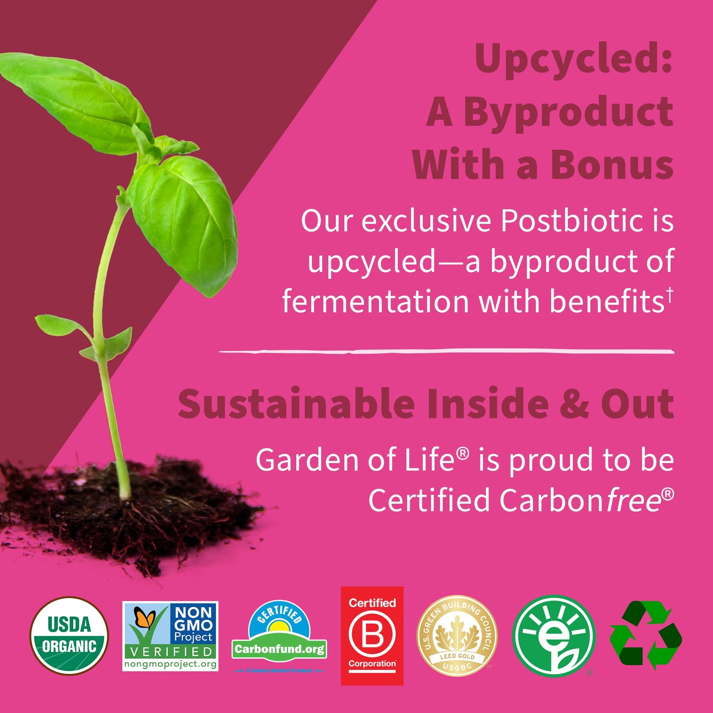 Garden of Life Dr Formulated Once Daily 3-in-1 Complete Prebiotics, Postbiotics