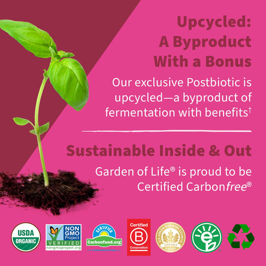 Garden of Life Dr Formulated Once Daily 3-in-1 Complete Prebiotics, Postbiotics