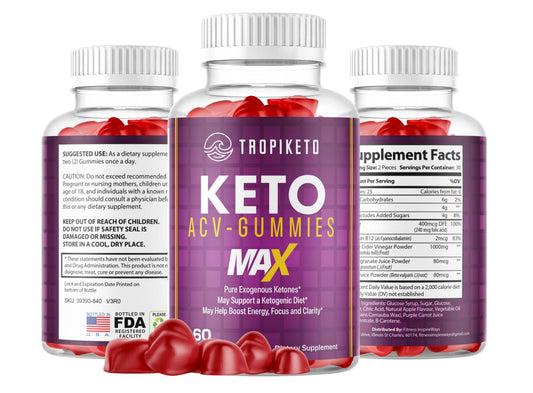 Fitness InspireWays TropiKeto Max Gummies - Tropi Keto ACV Max Gummies - Tropi Keto