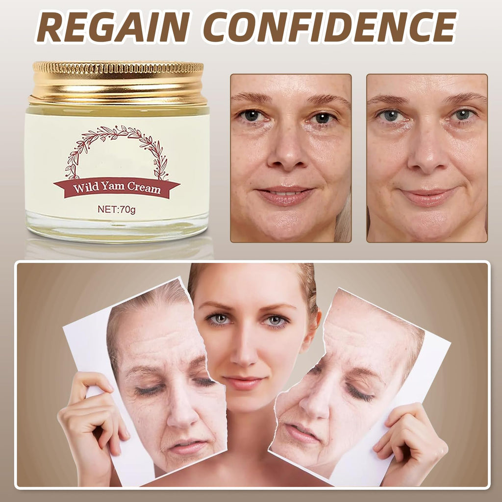 Kverg Wild Yam Cream - Wild Yam Cream Organic for Women, Hormone Balance, Yam Cream