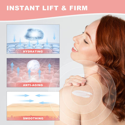 Hibiscus and Honey Firming Cream, Skin Tightening Lotion, Reduces the Look of Neck Lines