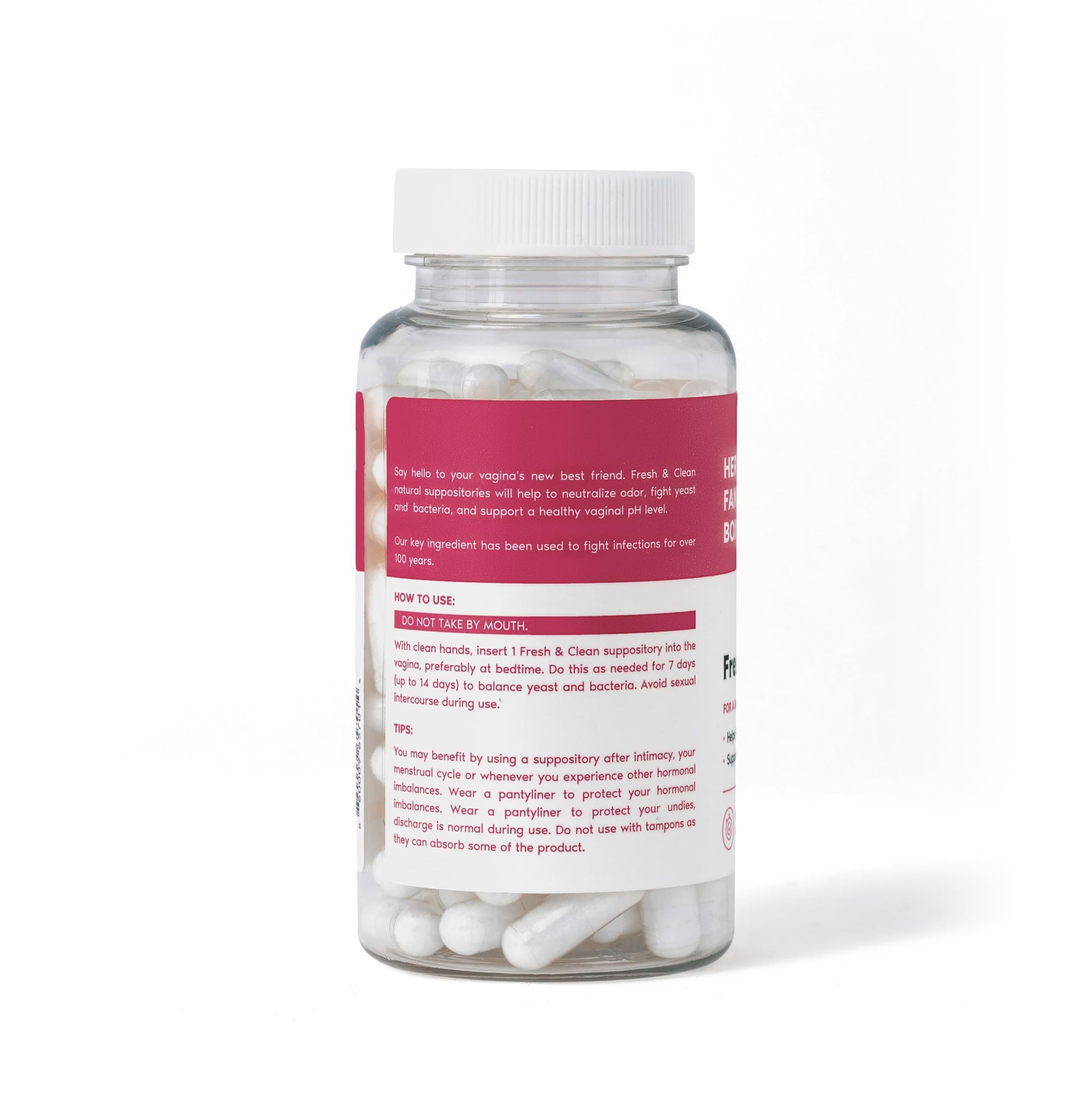 Her Fantasy Box | Fresh & Clean pH Restore Vaginal Suppositories - Natural Vaginal Health Support Her Fantasy Box