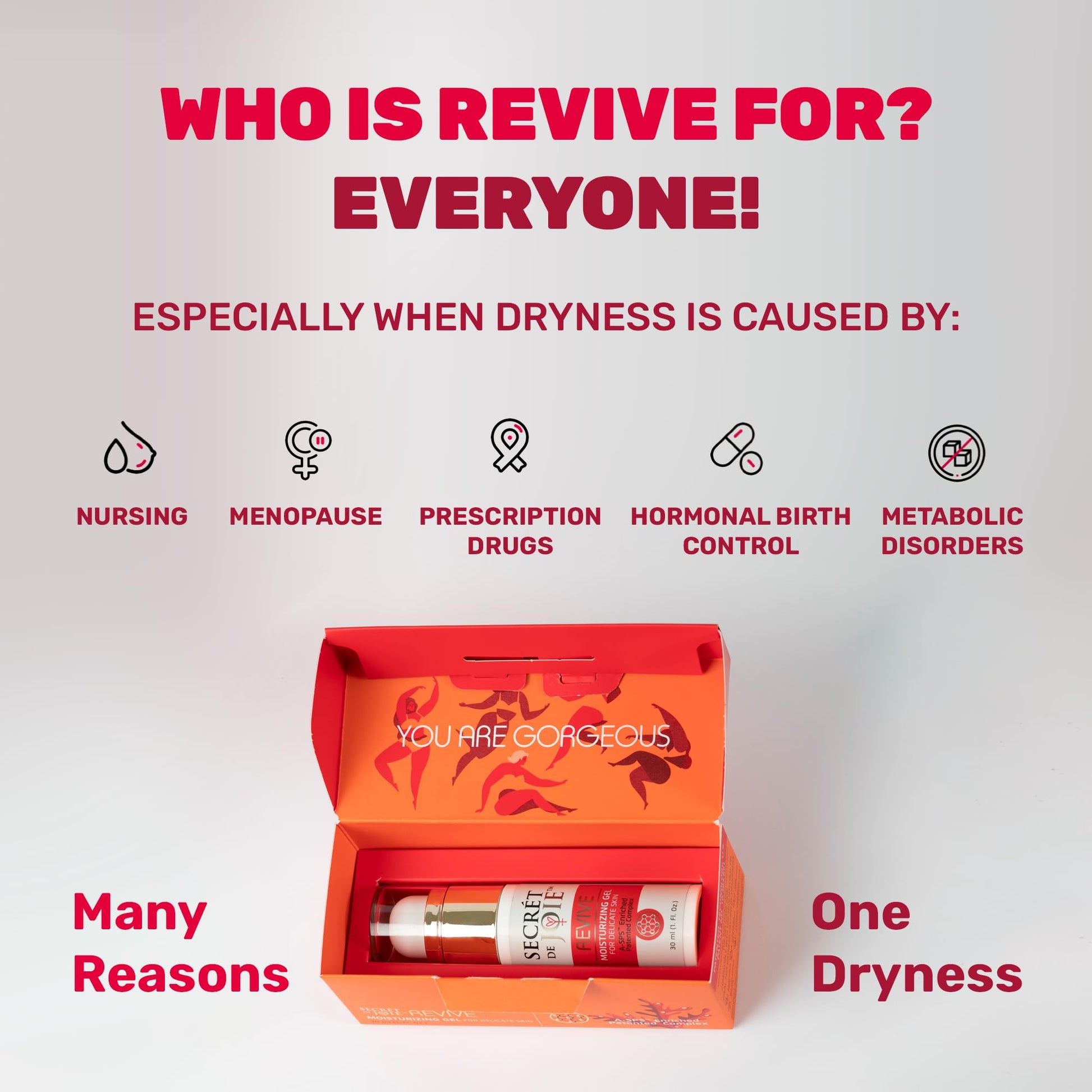 SECRET DE JOIE REVIVE Vaginal Moisturizer for Women - Long-Lasting Dryness & Discomfort Relief SECRET DE JOIE