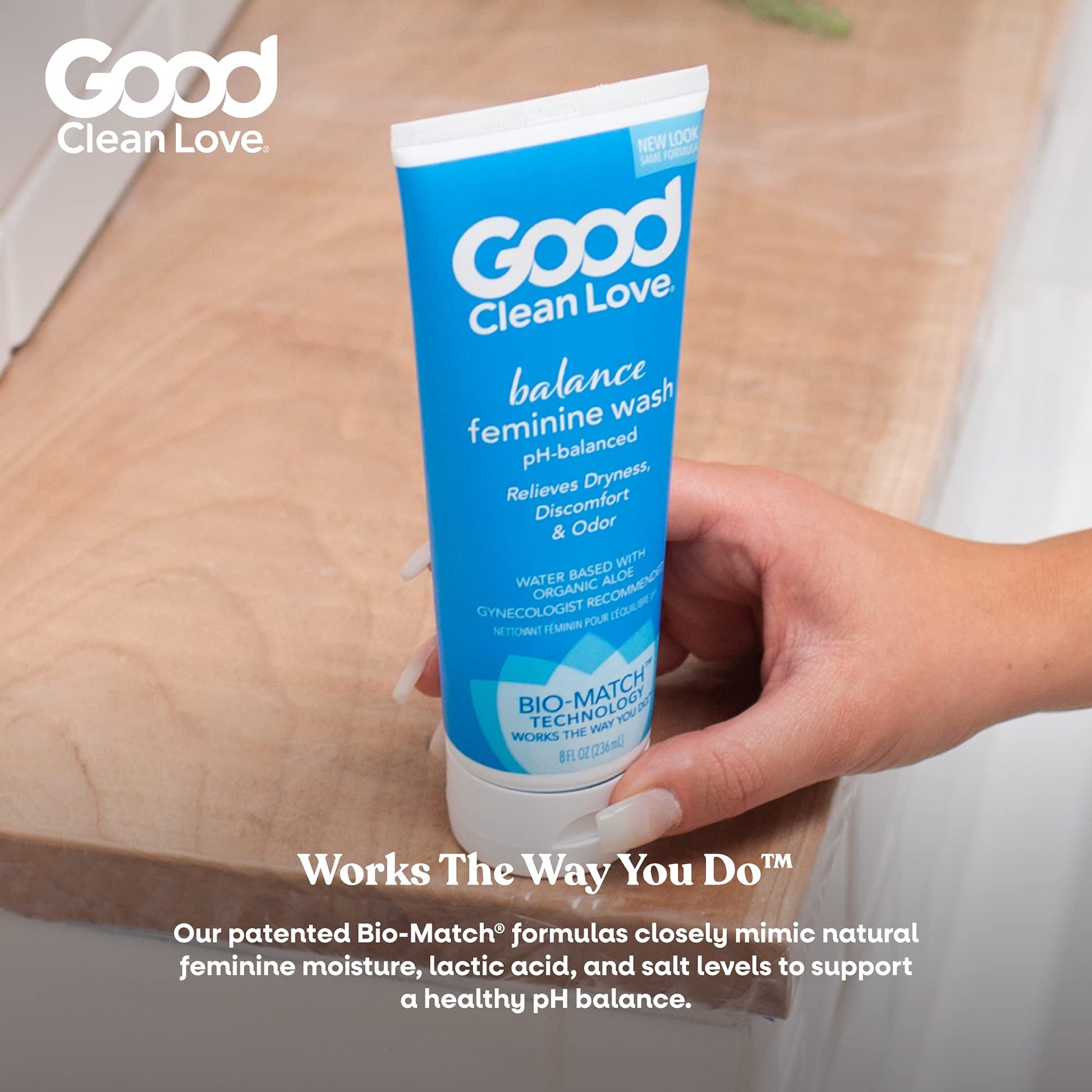 Good Clean Love Balance Moisturizing Wash, pH-Balanced Vaginal Soap for Women Good Clean Love