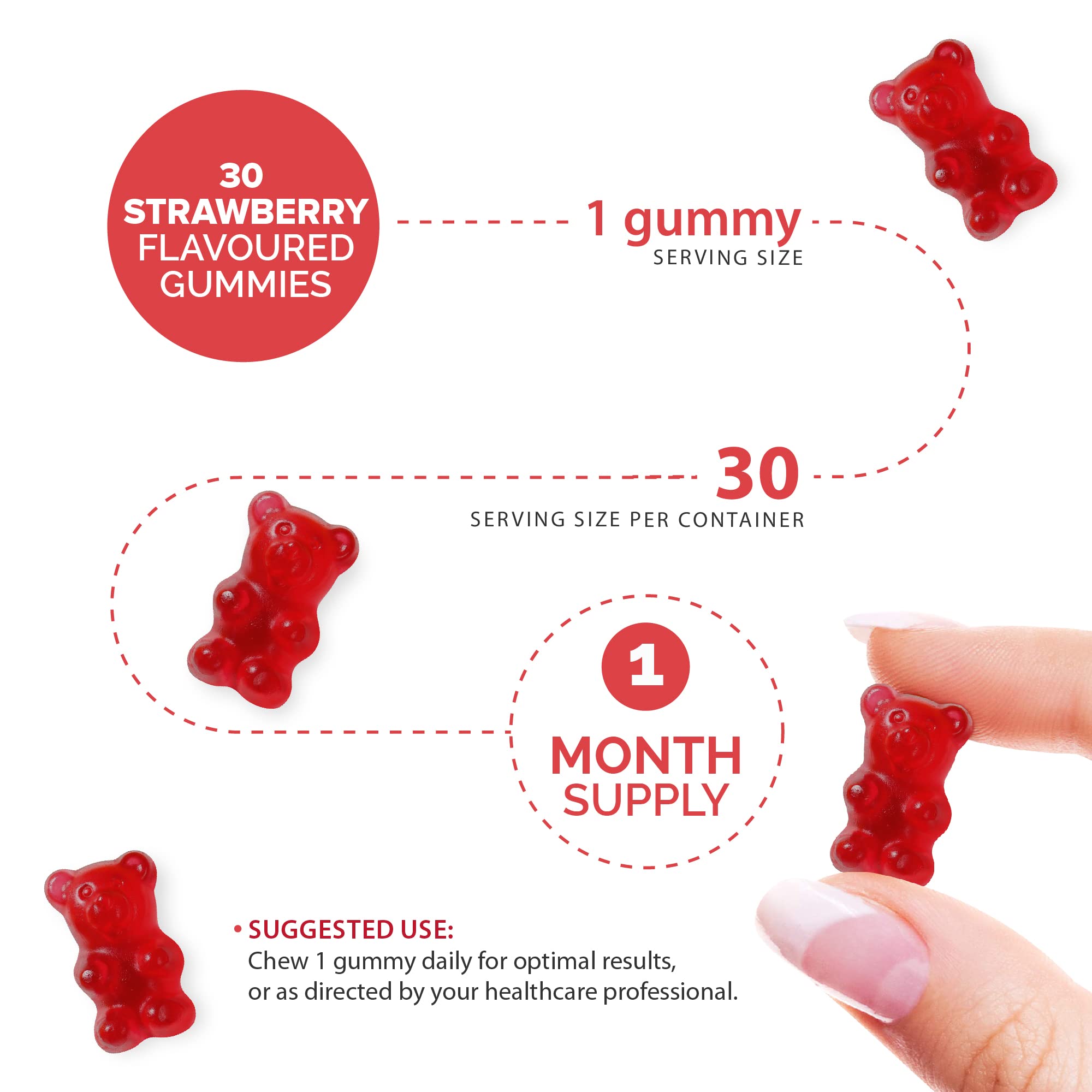 Kids Iron Gummies – Iron Supplement for Kids – Energy & Immune System – Vegan