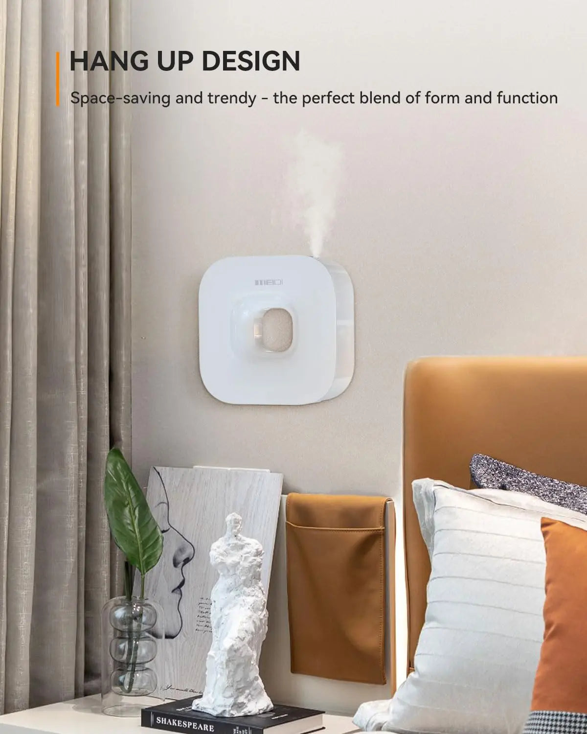 MEIDI Waterless Essential Oil Diffuser - Bluetooth Cordless Aromatherapy Diffuser with App Control MEIDI