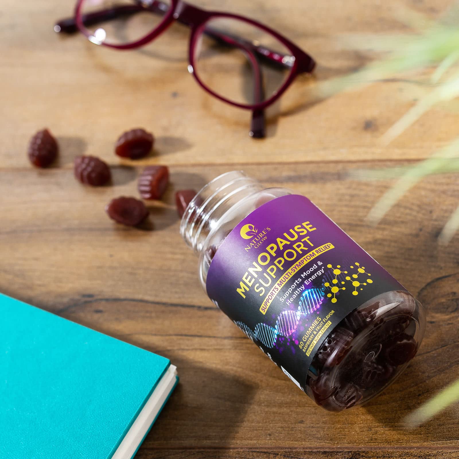 Menopause Support Supplement for Women - Multi Benefit Menopause Relief Vitamin Gummy Nature's Glow