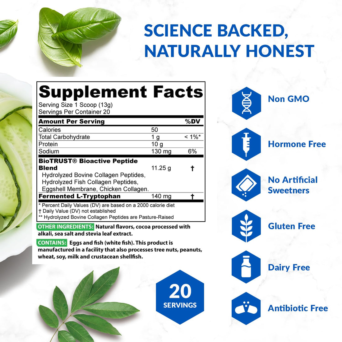 BioTrust Ageless Multi Collagen Peptides Powder – 5 Types (I, II, III, V, X) – Hydrolyzed 