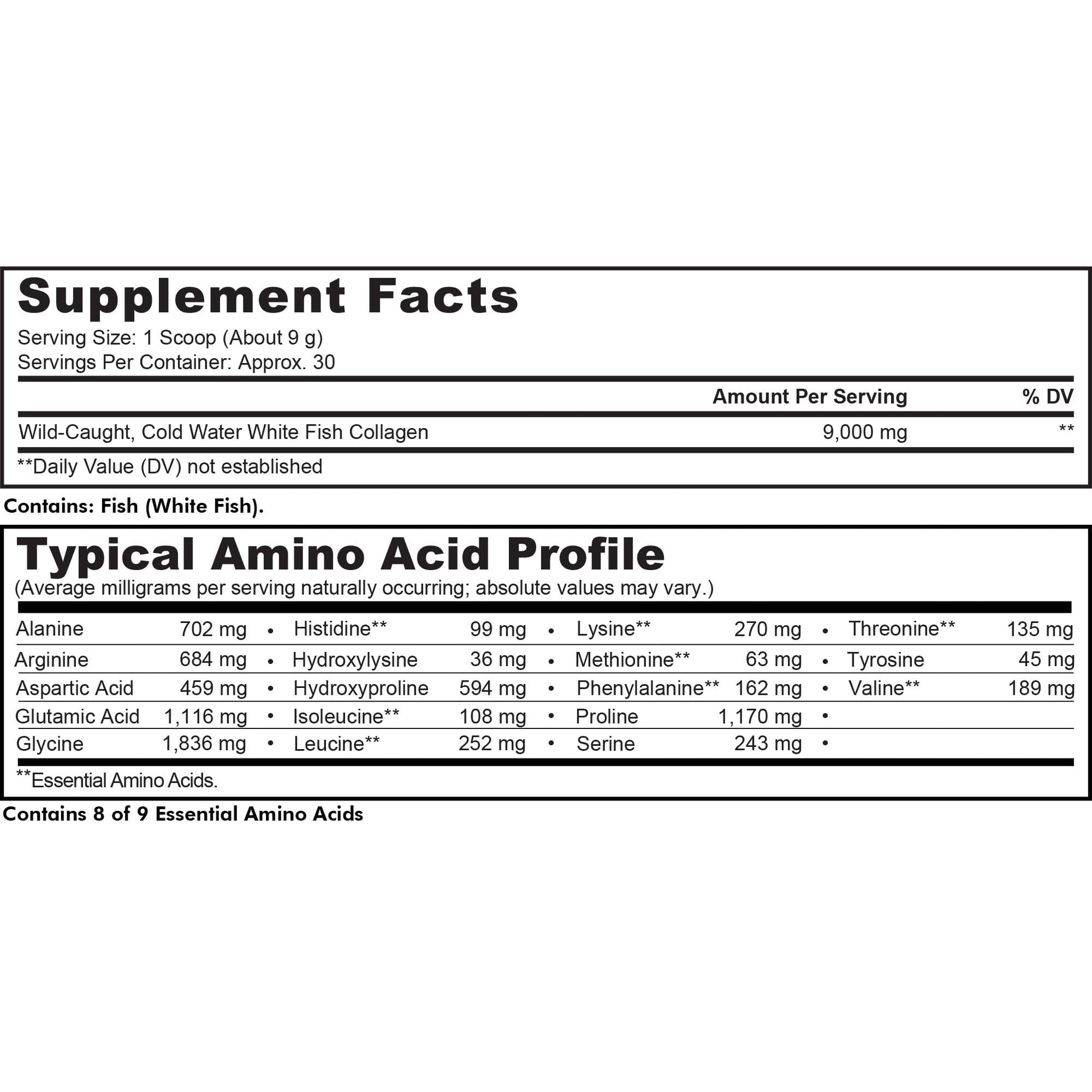 Codeage Marine Collagen Powder - Wild-Caught Hydrolyzed Fish Collagen Peptides - Type 1 & 3 Collagen Codeage