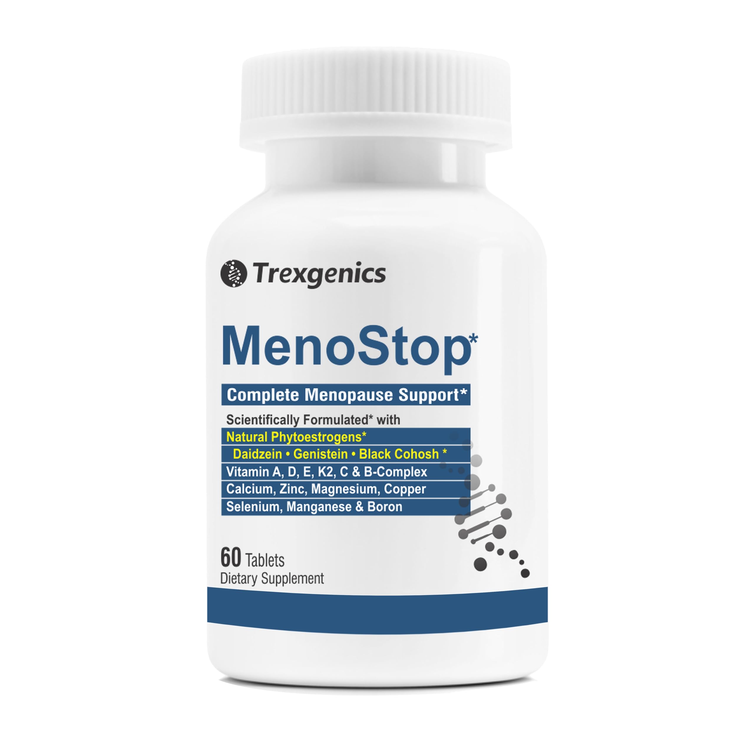 Trexgenics MENOSTOP Complete Menopause Support with Isoflavones