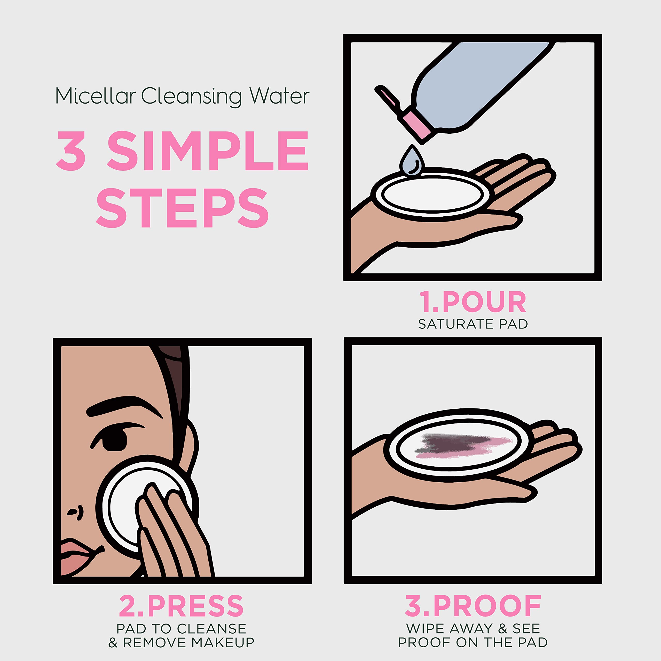 Garnier SkinActive Micellar Cleansing Water, For All Skin Types, 3.4 fl; oz., 3 Count Garnier