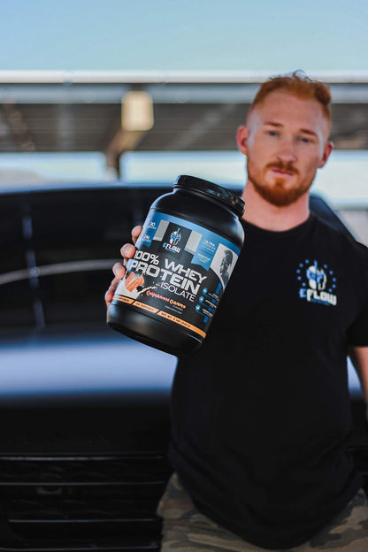 eFlow Nutrition 100% Whey Protein Isolate - Gluten & Lactose-Free Digestive Enzymes