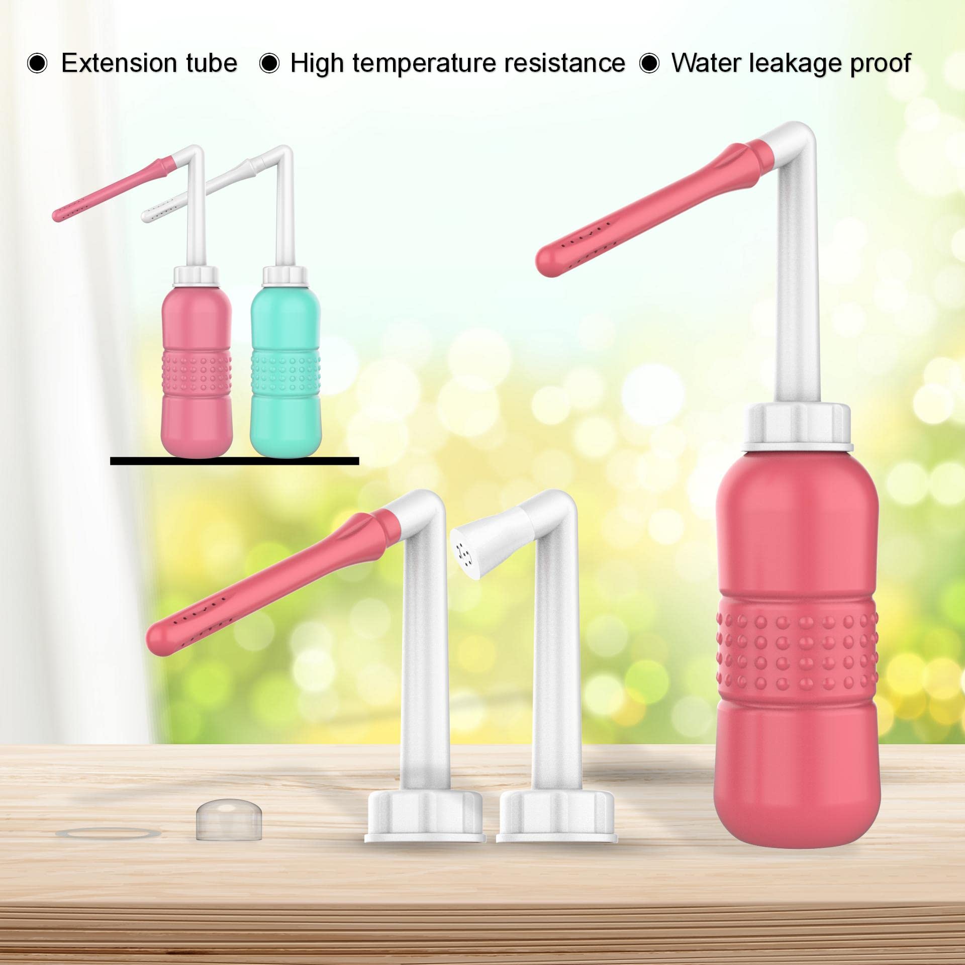 2PCS Vaginal irrigation Intimate Wash for Women,Portable Bidet Travel Bidets,Peri Bottle TONELIFE