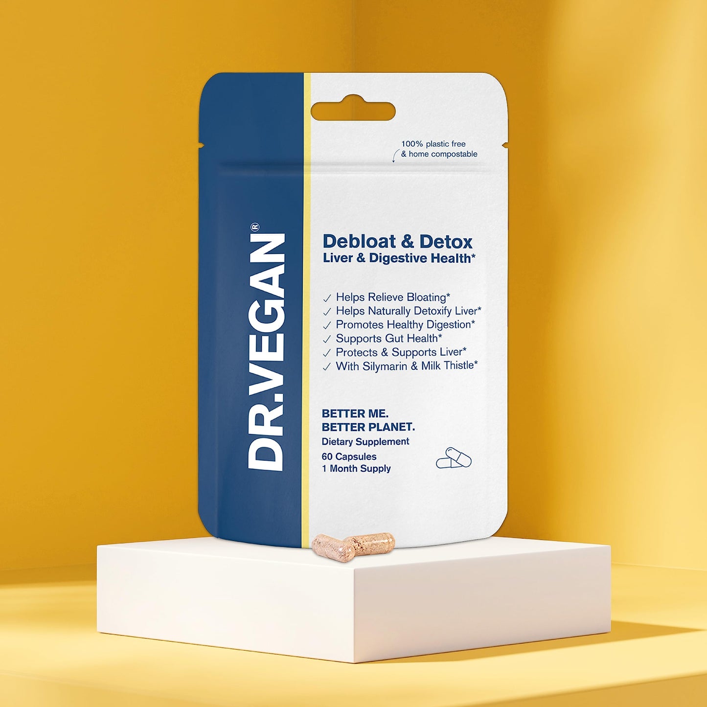 DR.VEGAN Debloat & Detox | Bloating, Digestion, Liver Support | Vitamins & Supplements