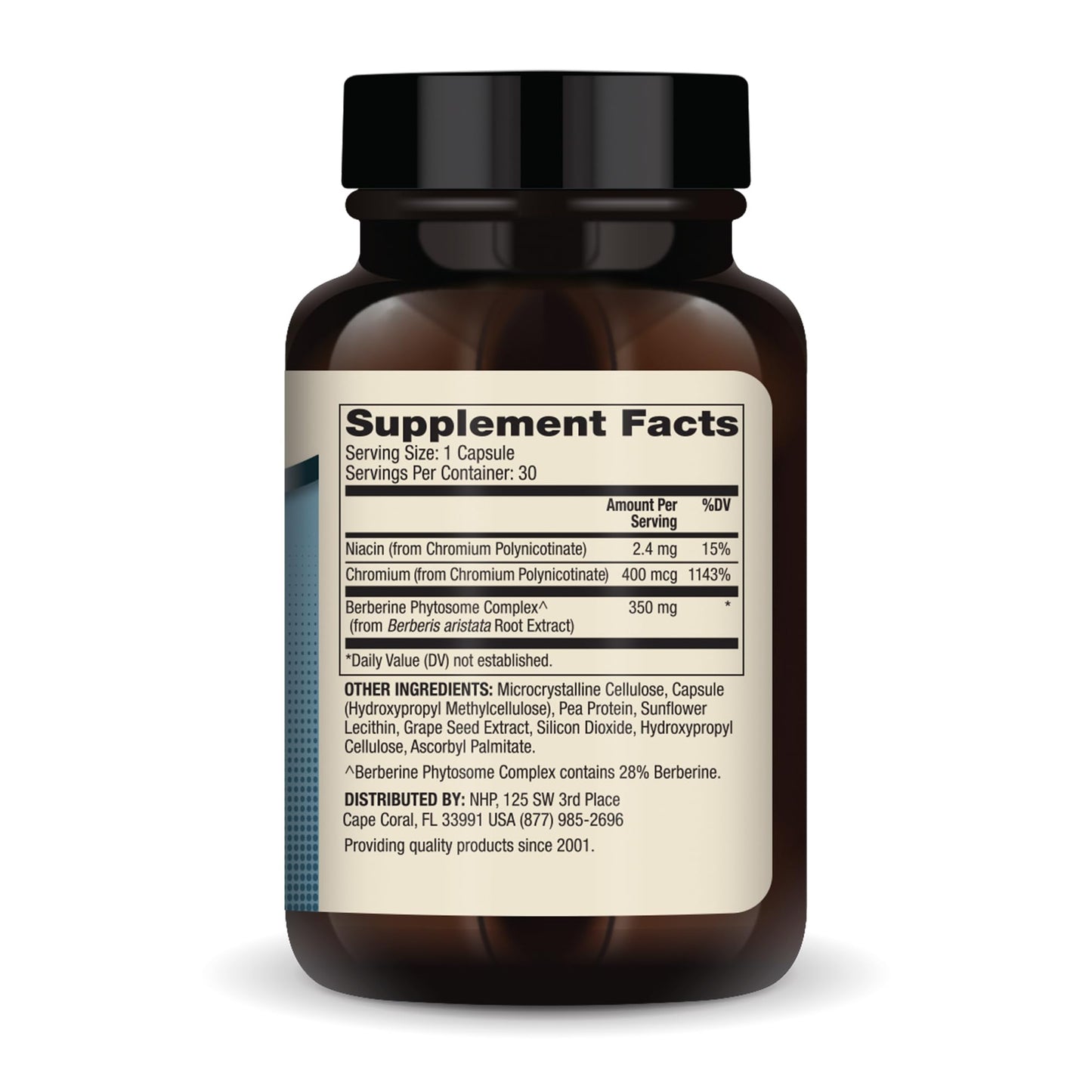 Dr. Mercola Biothin Berberine with Chromium, 30 Servings (30 Capsules), Dietary Supplement