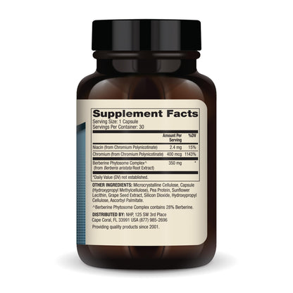 Dr. Mercola Biothin Berberine with Chromium, 30 Servings (30 Capsules), Dietary Supplement