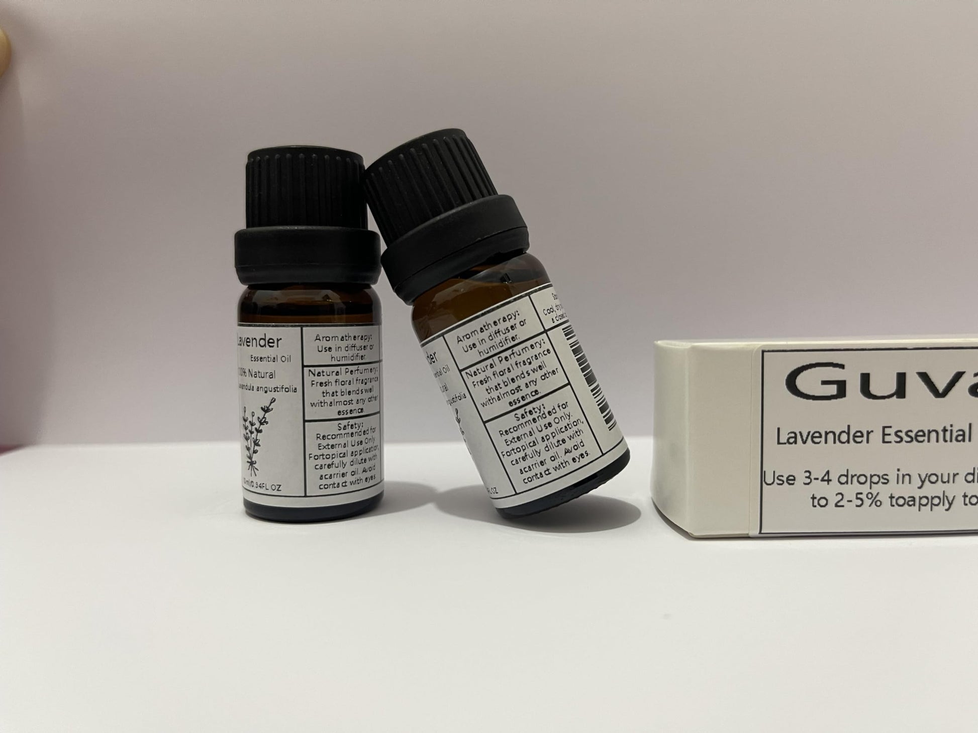 Guvar Lavender Essential Oil Pure for Diffuser for Aromatherapy and Home 100% Pure Natural Extraction Guvar