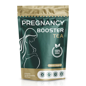 Pregnancy Booster Tea, organic tea to enhance fertility, hormonal balance, menstrual cycle regulation