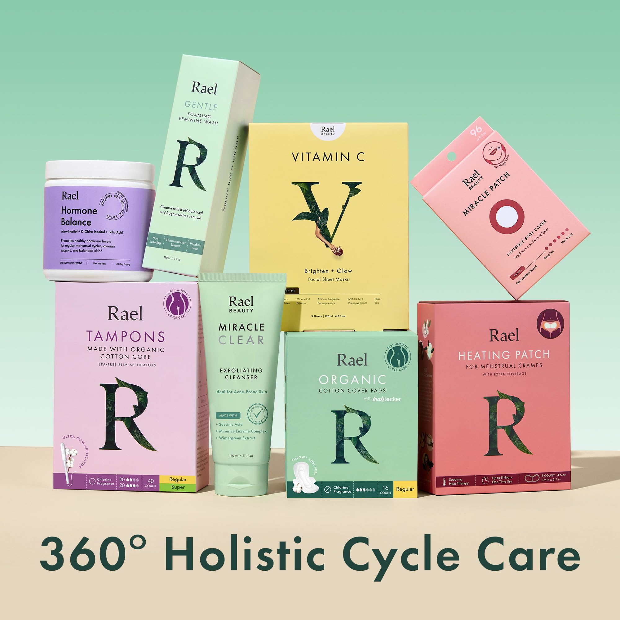 Rael Feminine Wipes, Soothing Wipes for Women - pH Balance, Clean Ingredients, All Skin Types Rael