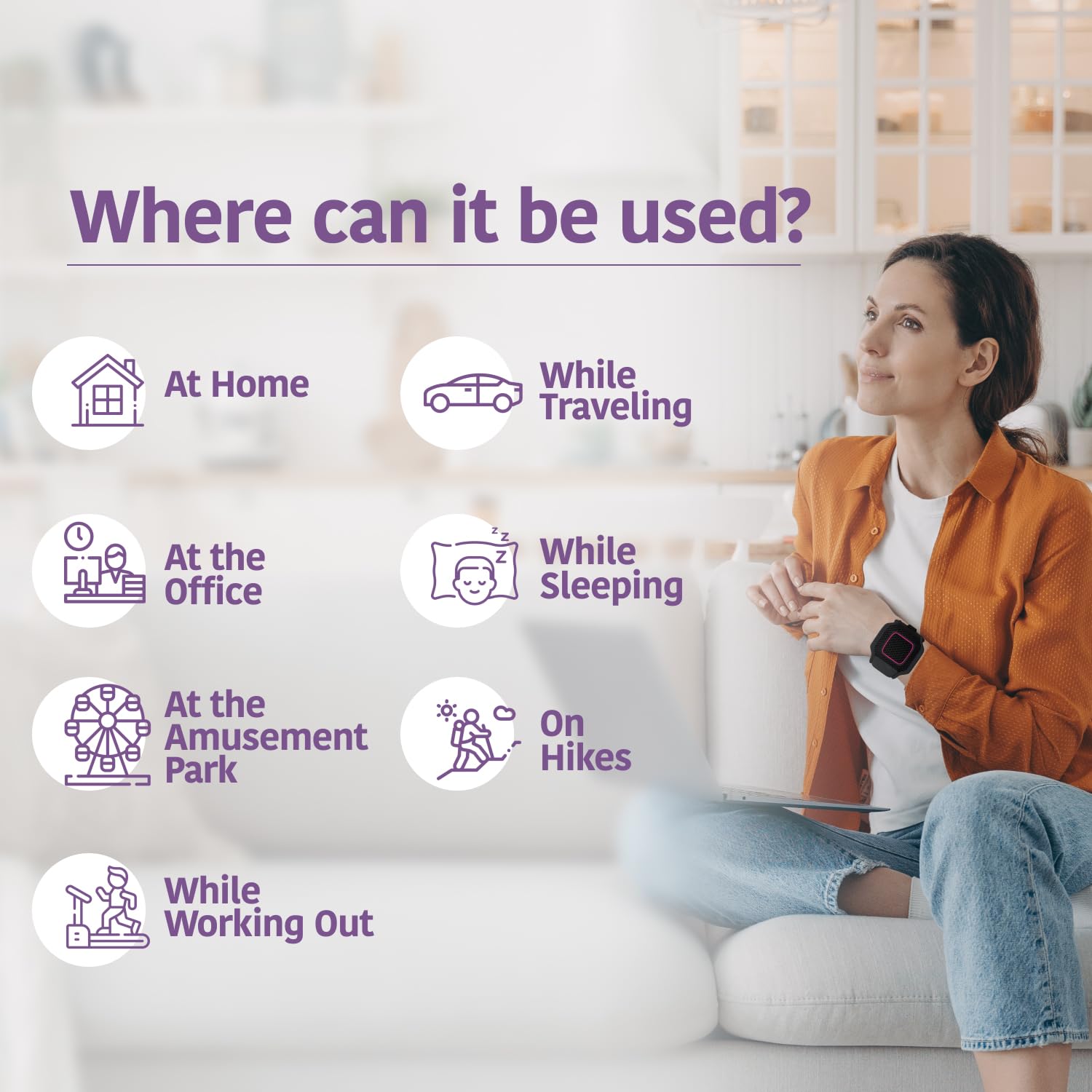 KÜLKUF Cooling Wristband with Instant Relief from Hot Flashes, Menopause Bracelet KÜLKUF