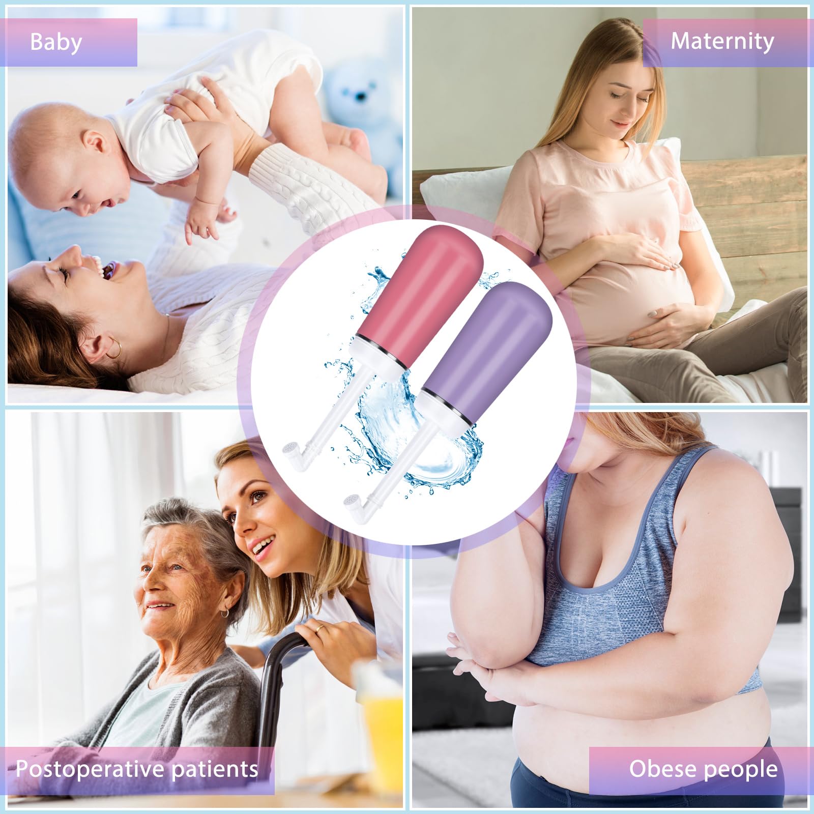 Peri Bottle for Postpartum Care, 13.5 OZ Perineal Bottle for Recovery and Cleansing After Birth VicnKioH