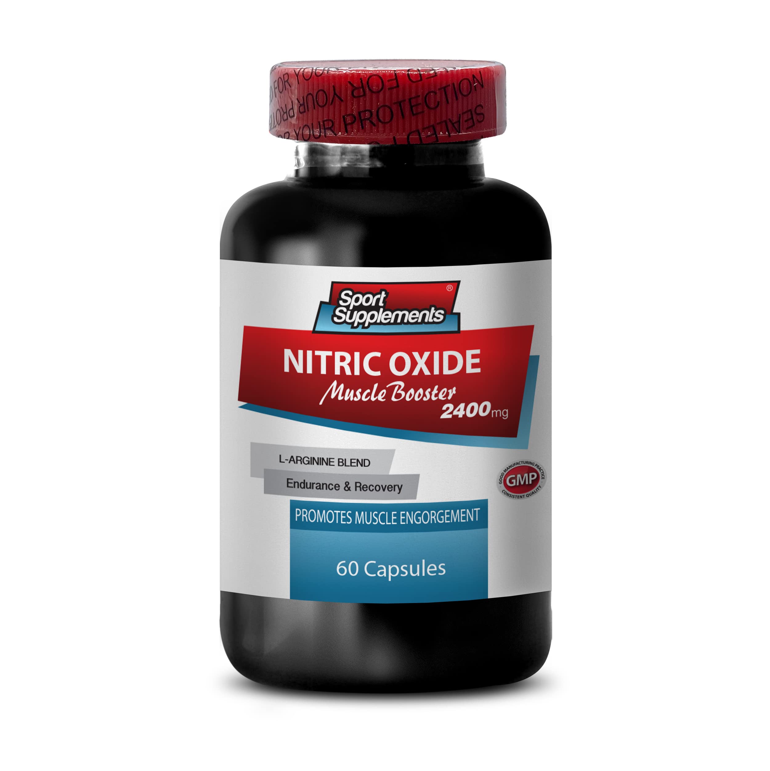 L-arginine Supplement - Nitric Oxide Booster 2400mg - Nitric Oxide Booster - pre Workout Pills - Nitric Oxide Supplements for Men - pre Workout Women - Nitric Oxide Pills for Men - 1 Bottle 60 Caps