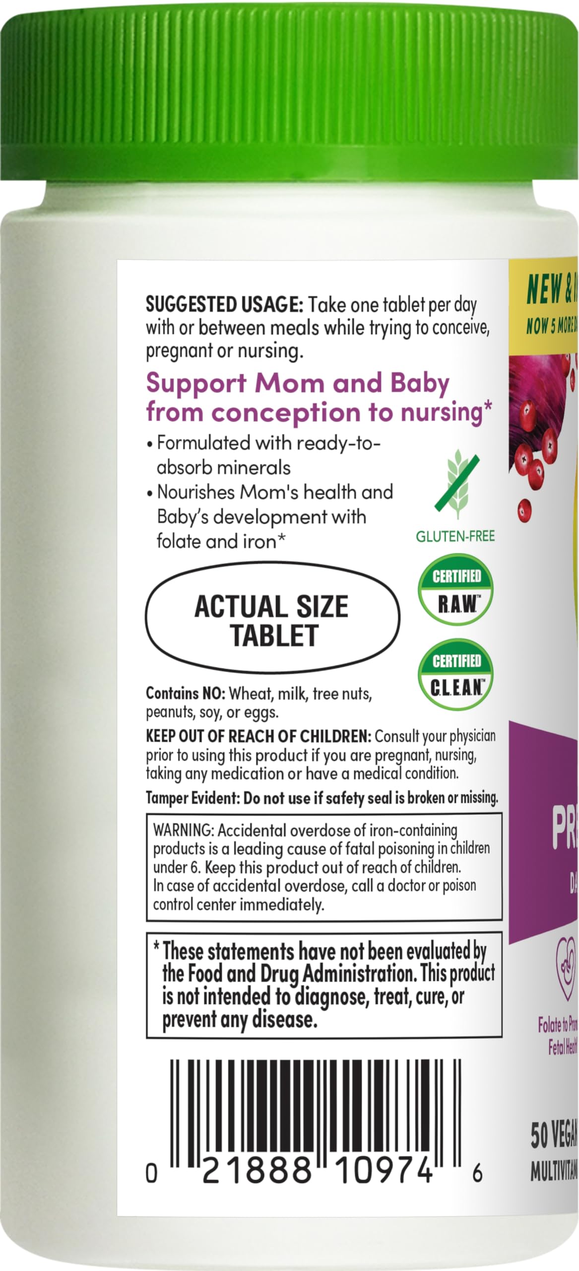 Rainbow Light Prenatal One Multi, 50 Tablets Rainbow Light