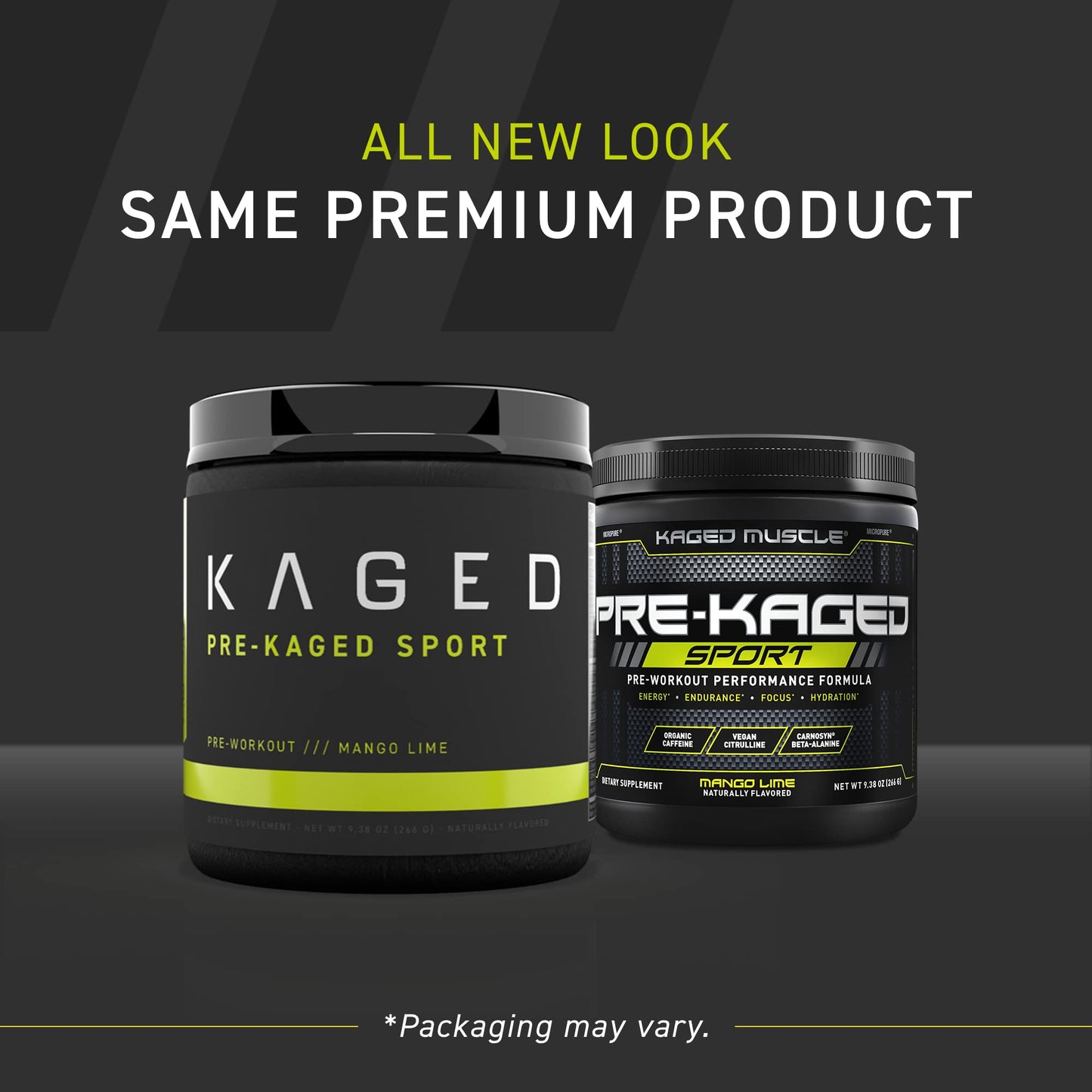 Kaged Athletic Sport Pre Workout Powder | Mango Lime | Energy Supplement for Endurance