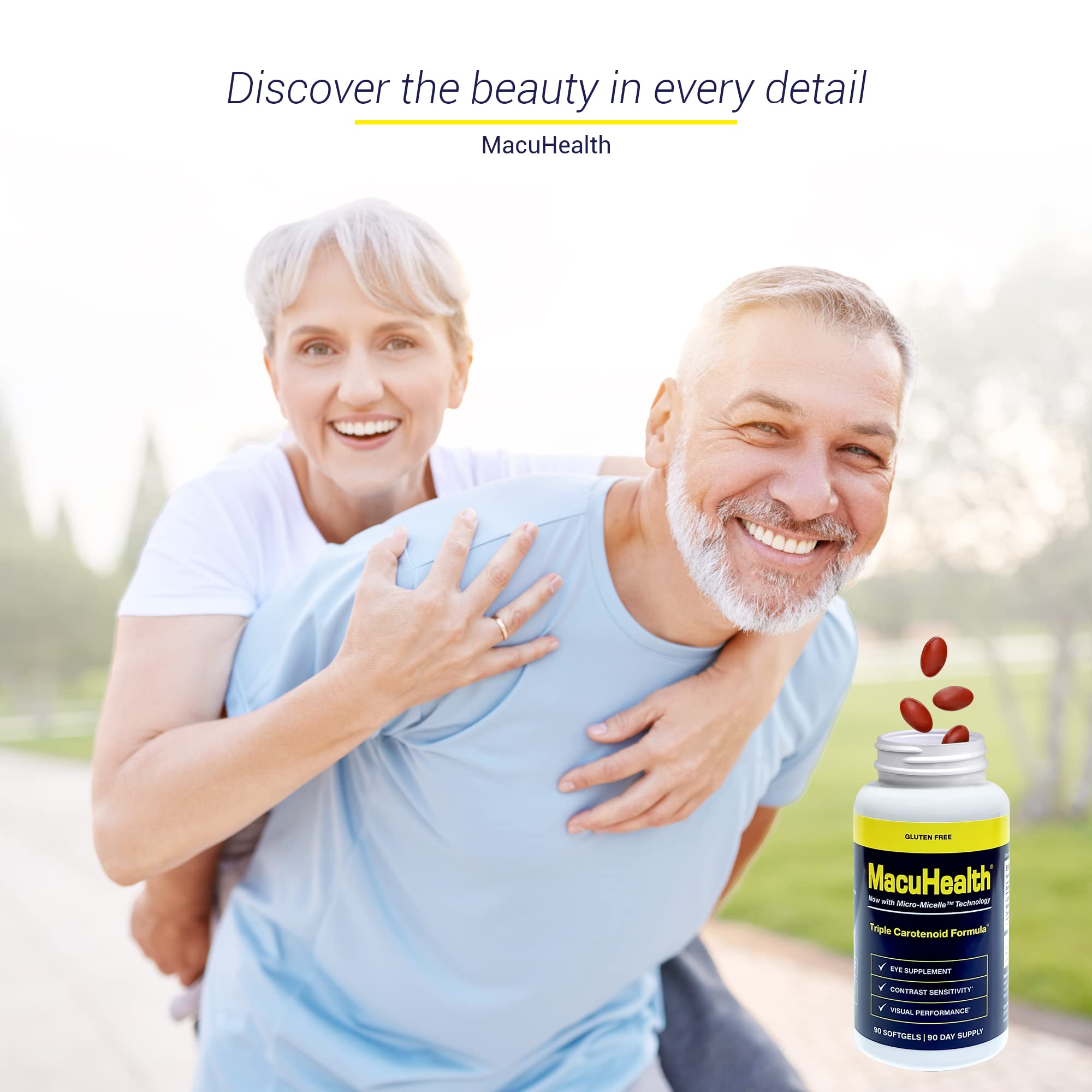 Macuhealth Triple Carotenoid Formula - Eye Vitamins for Adults - 90 Softg