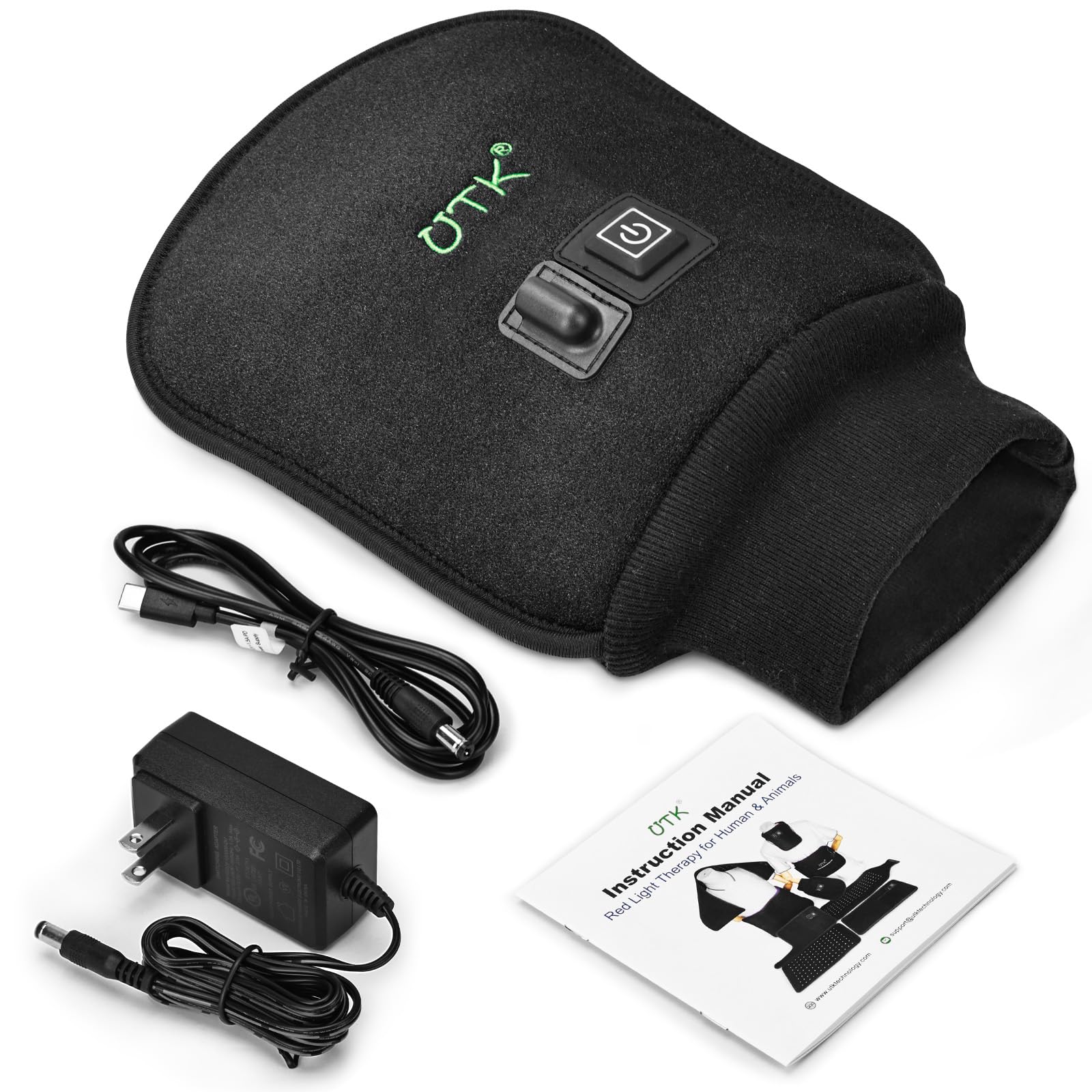 UTK Red Light Therapy Glove for Hands, Double-Sided Infrared Light Therapy Device for Finger UTK