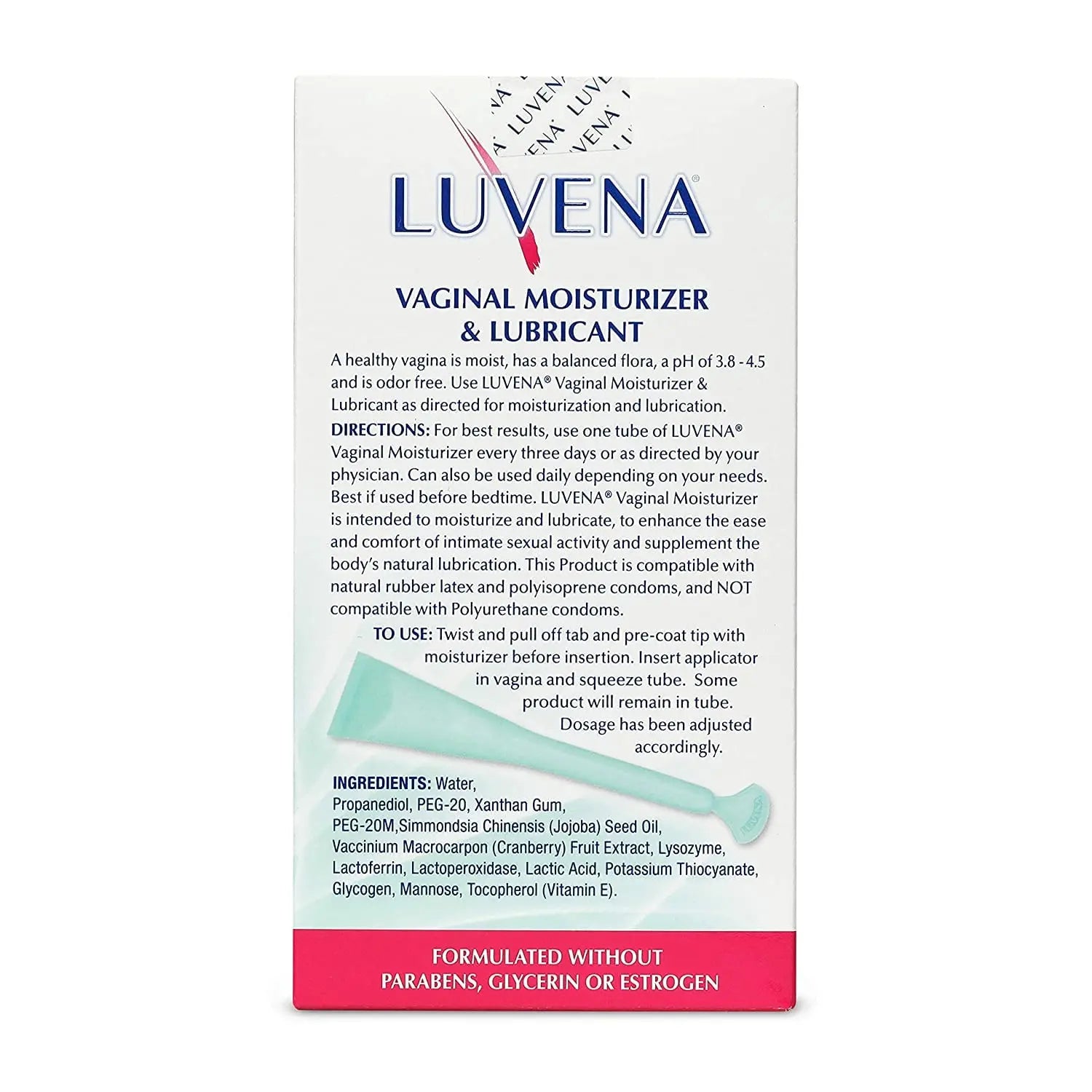 Luvena Moisturizer - Vaginal Moisturizer & Menopause Support for Women - Feminine Intimate LUVENA