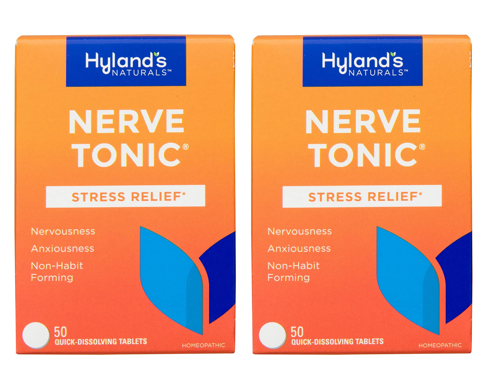 Hyland's Nerve Tonic Stress Relief Tablets, Natural Relief of Restlessness, Nervousness
