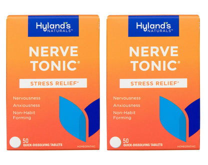 Hyland's Nerve Tonic Stress Relief Tablets, Natural Relief of Restlessness, Nervousness