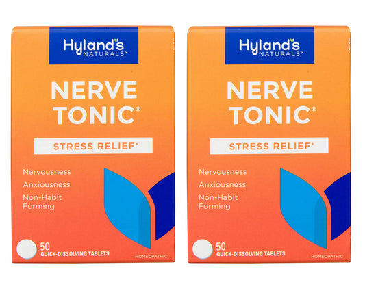 Hyland's Nerve Tonic Stress Relief Tablets, Natural Relief of Restlessness, Nervousness