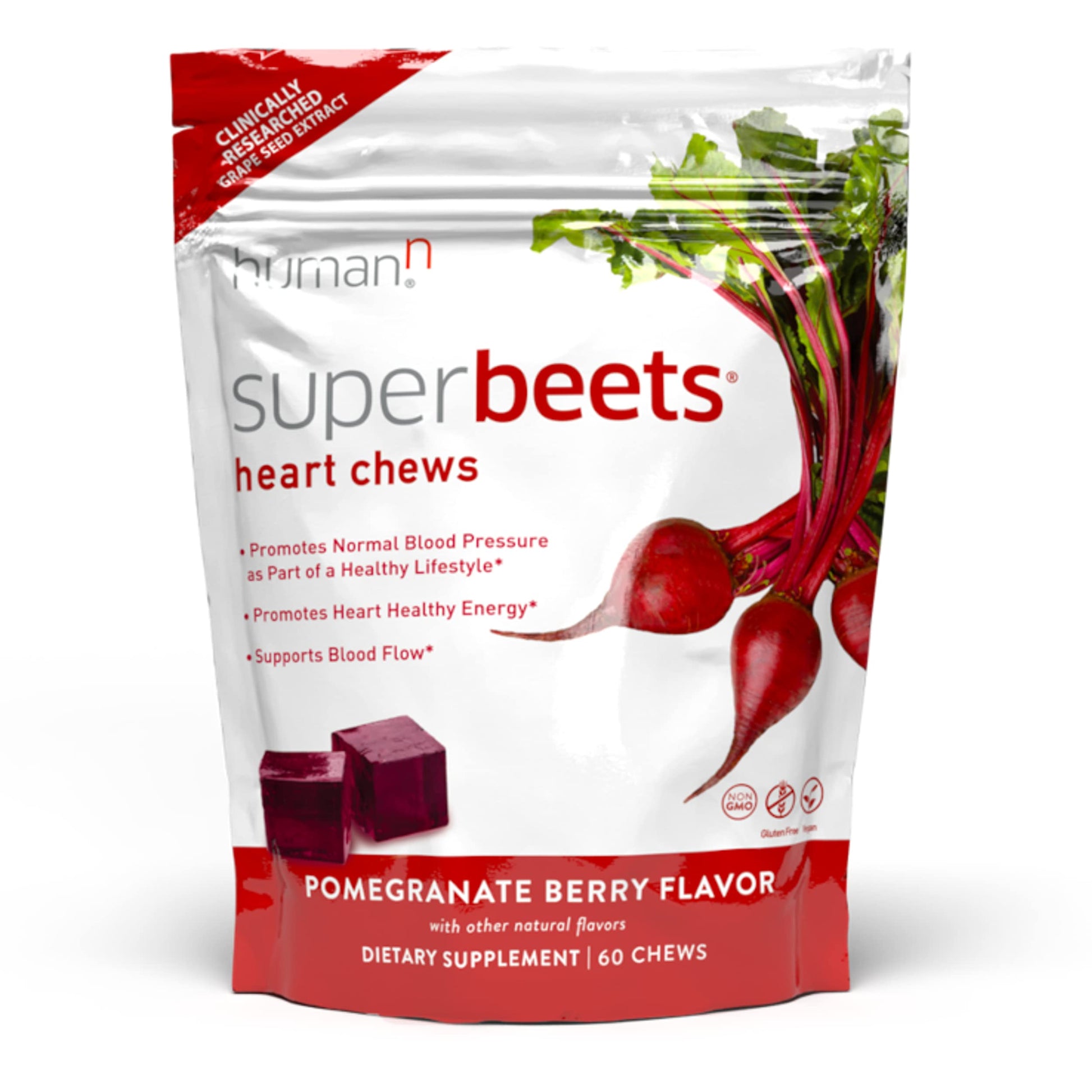 humanN SuperBeets Heart Chews & SuperBeets Black Cherry Powder