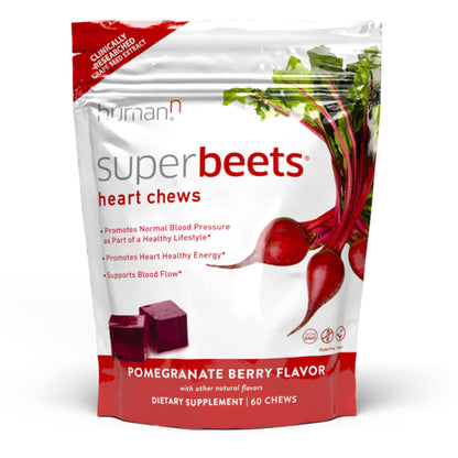 humanN SuperBeets Heart Chews & SuperBeets Black Cherry Powder
