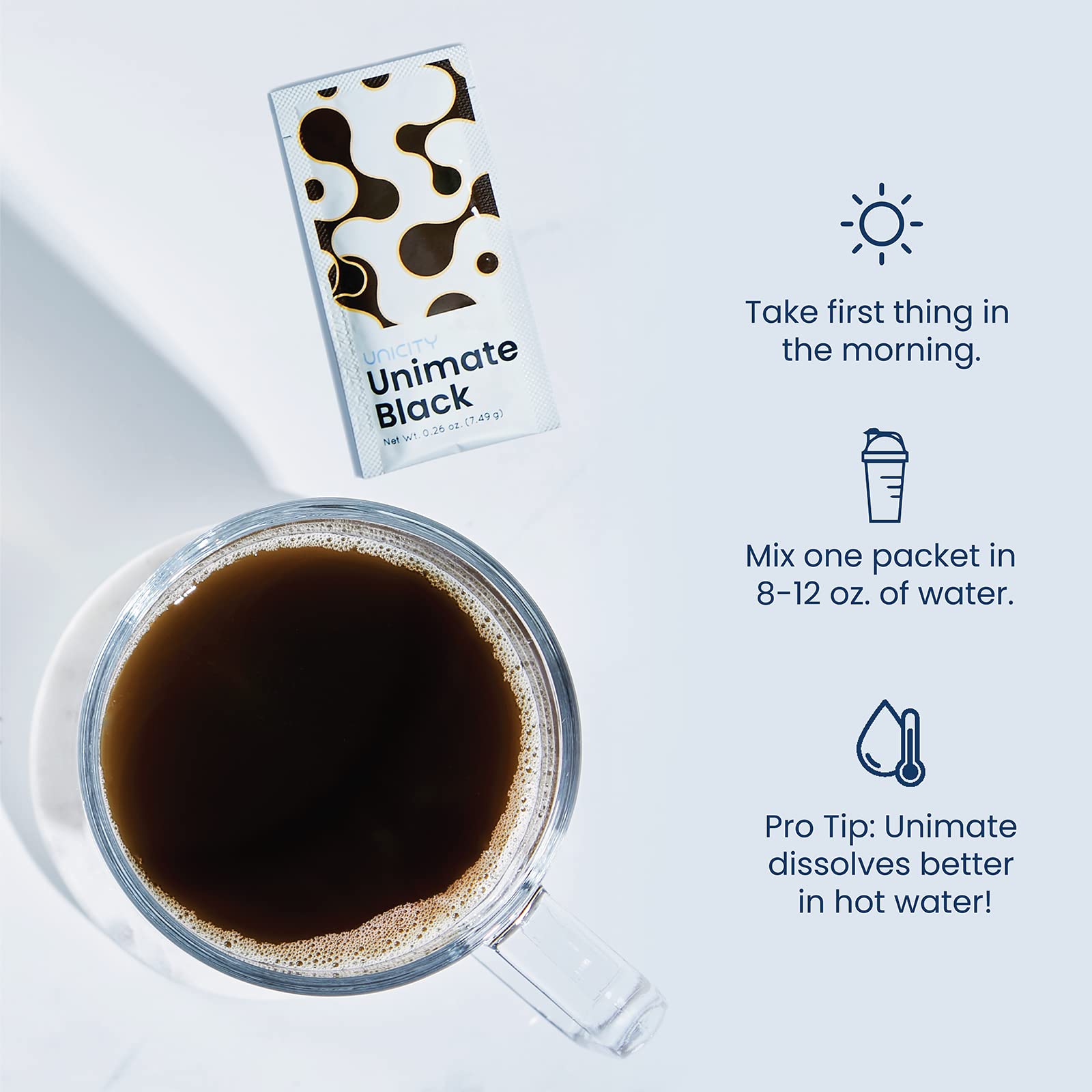 Unicity UNIMATE Black - Great Tasting - 30 Pack Unicity