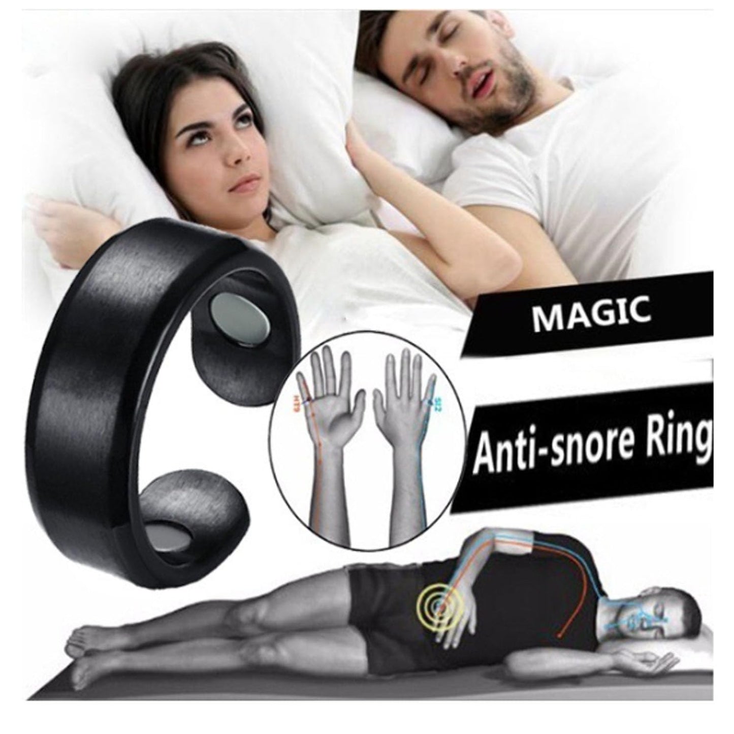HVZZ Calmi Ring, Olux Rings for Women, Calmi Magnetic Ring for Lymphatic Drainage Arthritis Pain Relief