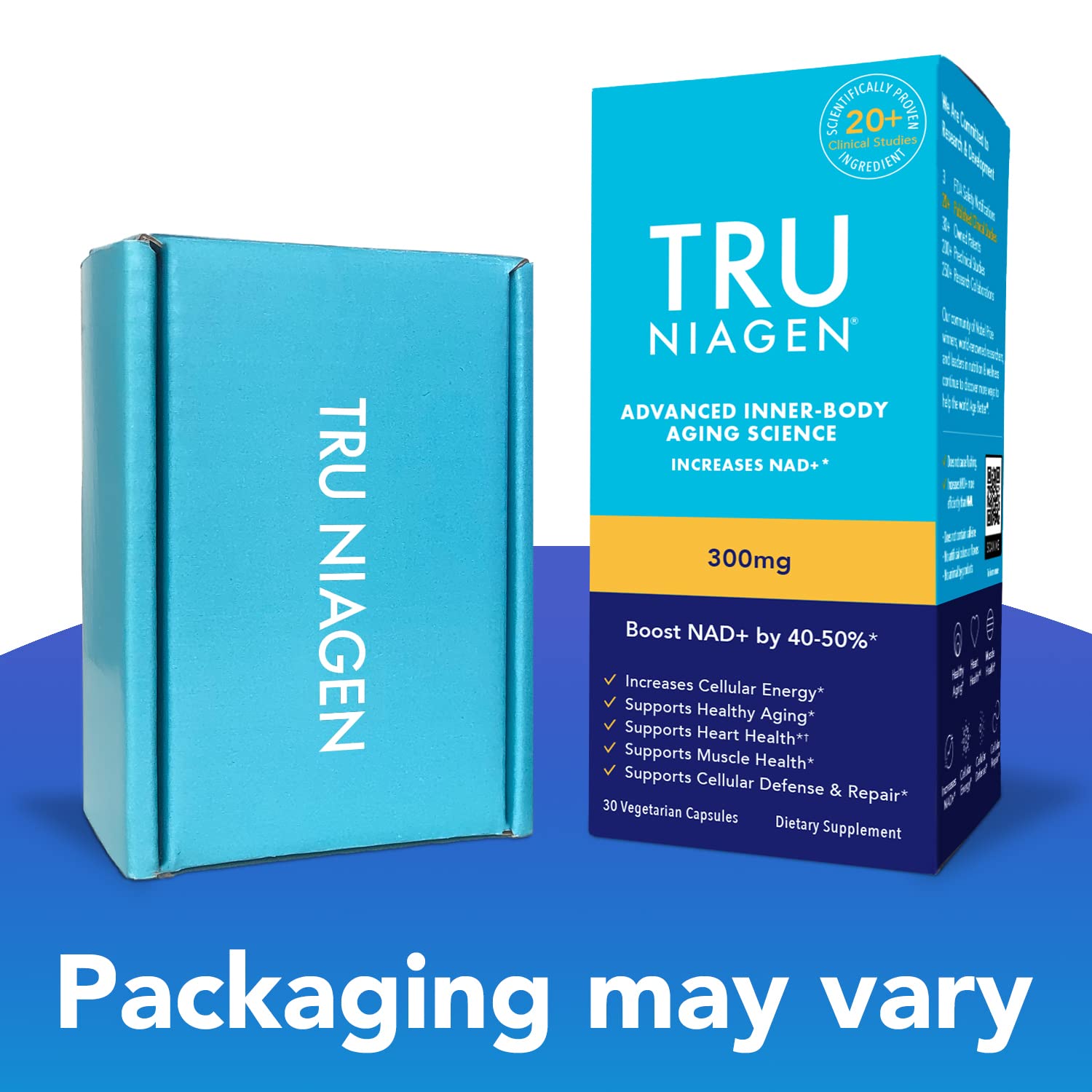 TRU NIAGEN - Patented Nicotinamide Riboside NAD+ Supplement. NR Supports Cellular TRU NIAGEN
