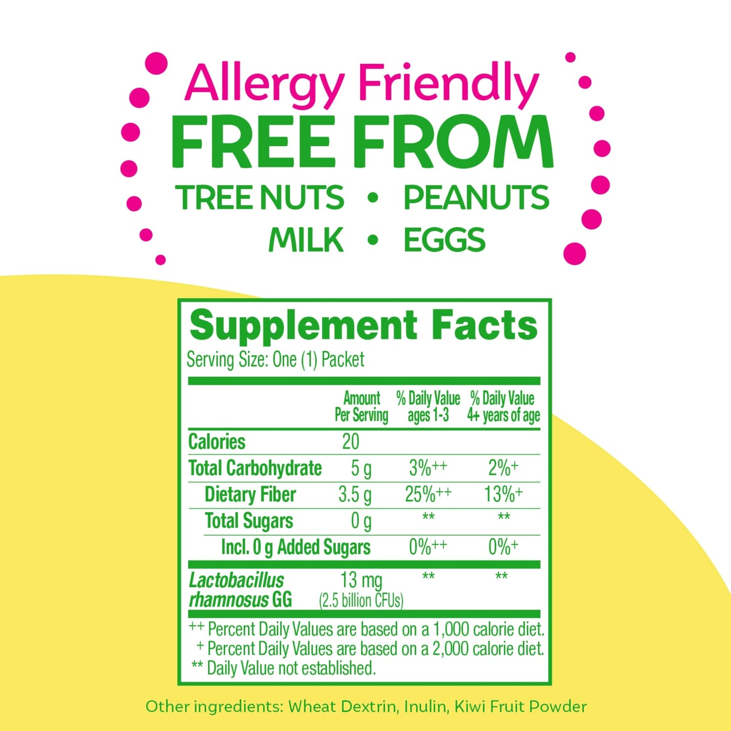 Culturelle Kids Probiotic + Fiber Packets (Ages 3+) - 24 Count - Digestive Health & Immune