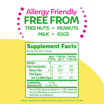 Culturelle Kids Probiotic + Fiber Packets (Ages 3+) - 24 Count - Digestive Health & Immune
