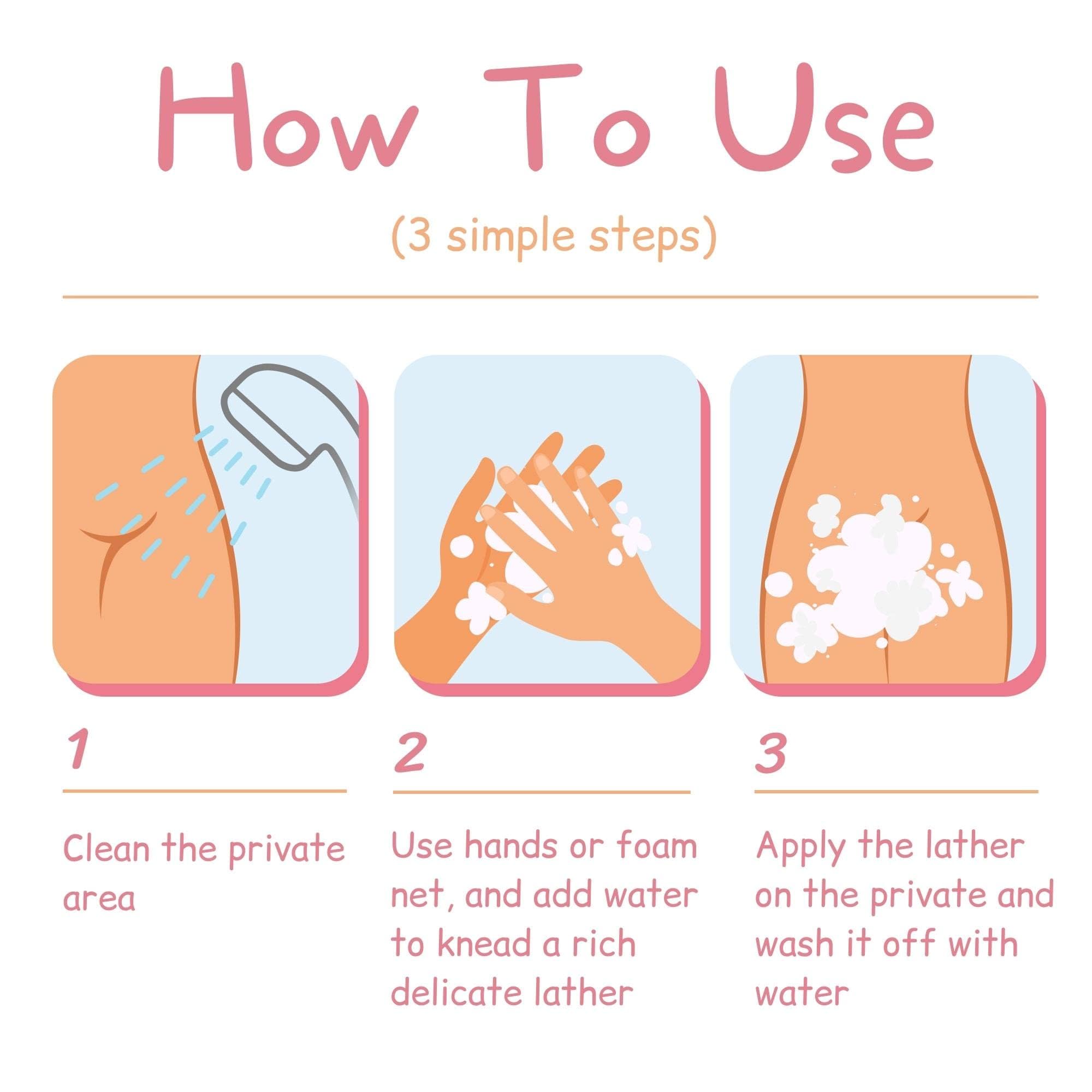 Muun Yoni Soap Bar - Pack 3 Ph Balance Probiotics & Natural Ingredients - Gentle Cleansing Formula Muun